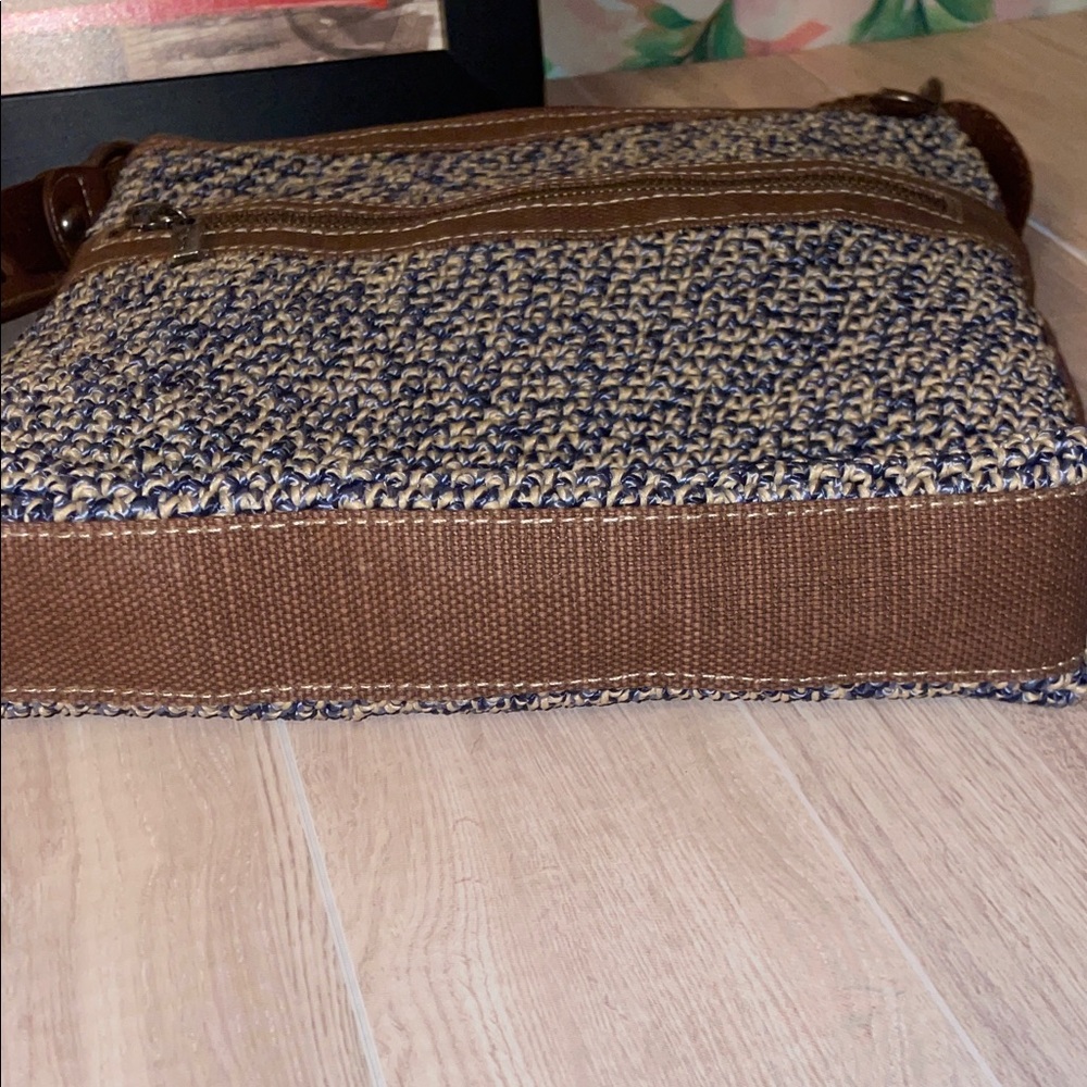 The Sak Brown and Blue Woven Bag - Picture 5 of 11